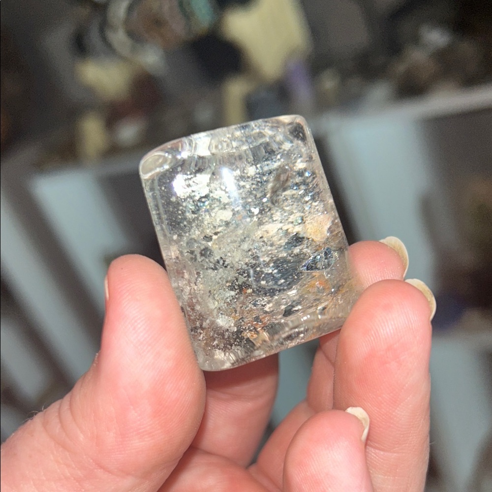 Clear Quartz and garden with Mica Crystal